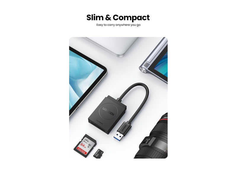 UGREEN 2-in-1 USB-A SD/TF Card reader