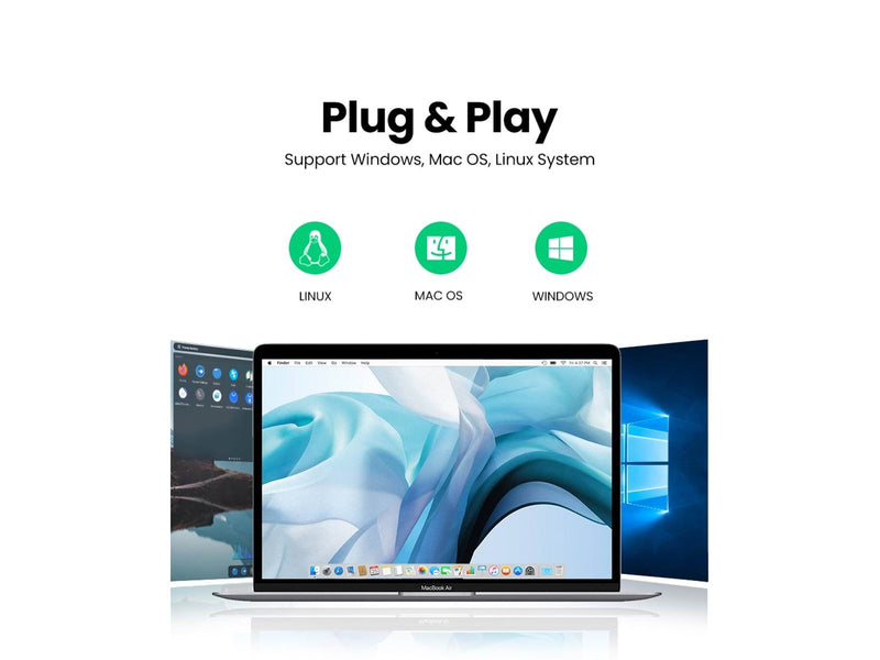 UGREEN 2-in-1 USB-A SD/TF Card reader