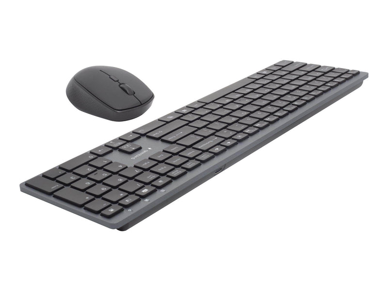 Gembird Backlight Pro Business Slim wireless desktop set - keyboard and mouse set - QWERTY - US - black - Tastatur & Maus Set -