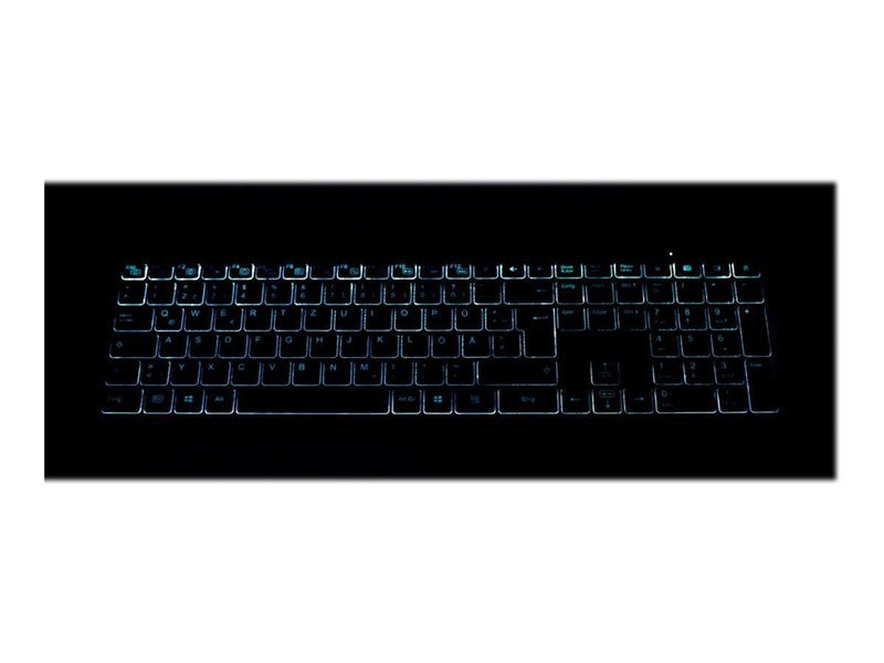 Gembird Backlight Pro Business Slim wireless desktop set - keyboard and mouse set - QWERTY - US - black - Tastatur & Maus Set -
