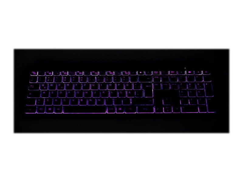 Gembird Backlight Pro Business Slim wireless desktop set - keyboard and mouse set - QWERTY - US - black - Tastatur & Maus Set -