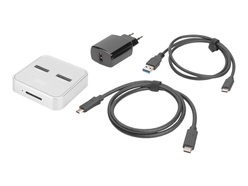 DIGITUS - SSD docking station - M.2 Card (PCIe NVMe & SATA) - USB-C 3.2 (Gen 2)