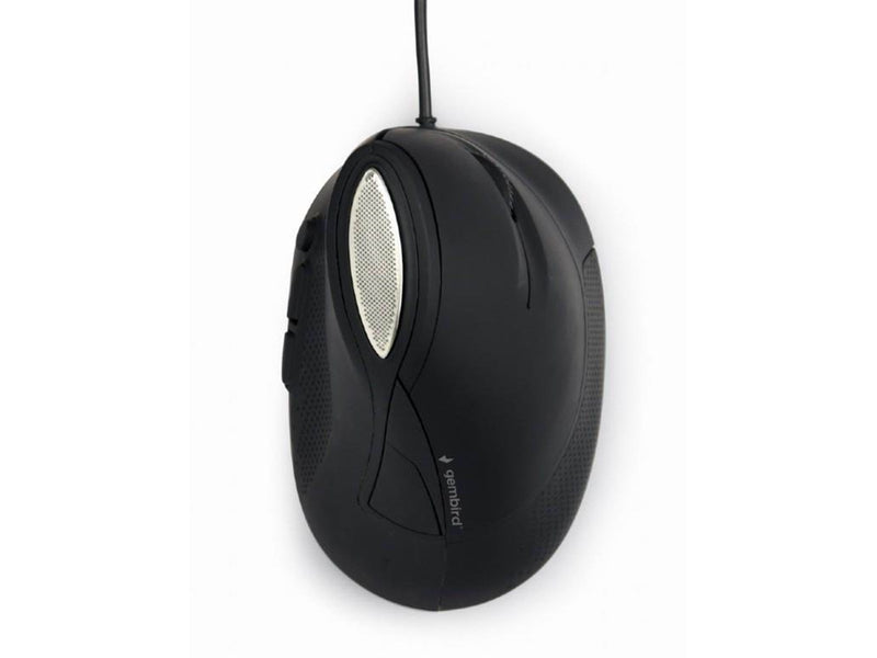 Gembird Ergonomic 6-button wired optical mouse - Vertical mouse (Schwarz)