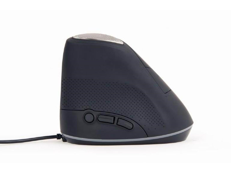 Gembird Ergonomic 6-button wired optical mouse - Vertical mouse (Schwarz)