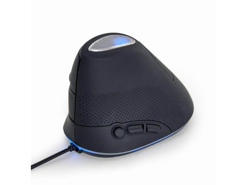 Gembird Ergonomic 6-button wired optical mouse - Vertical mouse (Schwarz)