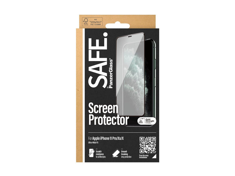SAFE. by PanzerGlass Screen Protector Apple iPhone X | Xs | 11 Pro | Edge-to-Edge