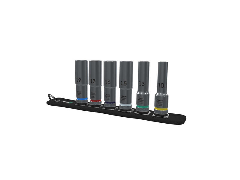 Wera Belt C Deep 1 socket set 1/2" drive 6 pieces
