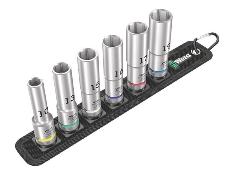 Wera Belt C Deep 1 socket set 1/2" drive 6 pieces