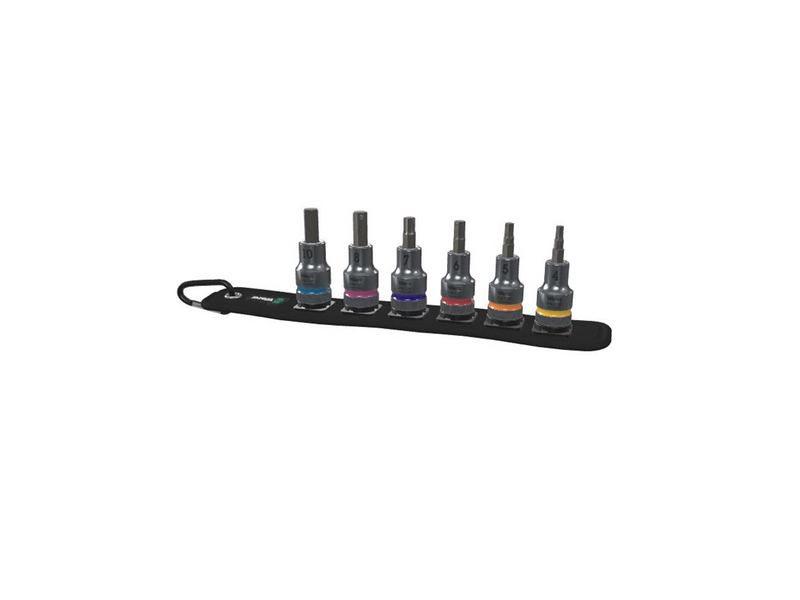 Wera Belt C 2 Zyklop In-Hex-Plus bit socket set with holding function 1/2" drive 6 pieces