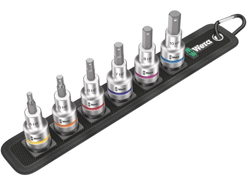 Wera Belt C 2 Zyklop In-Hex-Plus bit socket set with holding function 1/2" drive 6 pieces