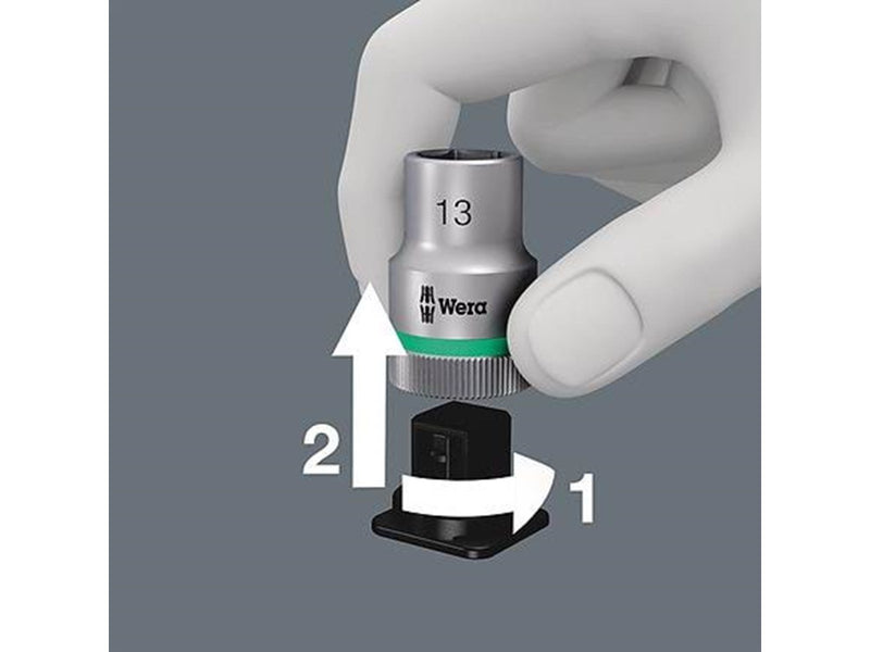Wera Belt C 2 Zyklop In-Hex-Plus bit socket set with holding function 1/2" drive 6 pieces