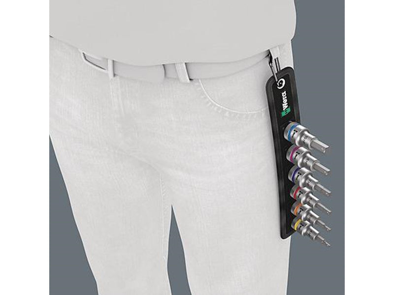 Wera Belt C 2 Zyklop In-Hex-Plus bit socket set with holding function 1/2" drive 6 pieces