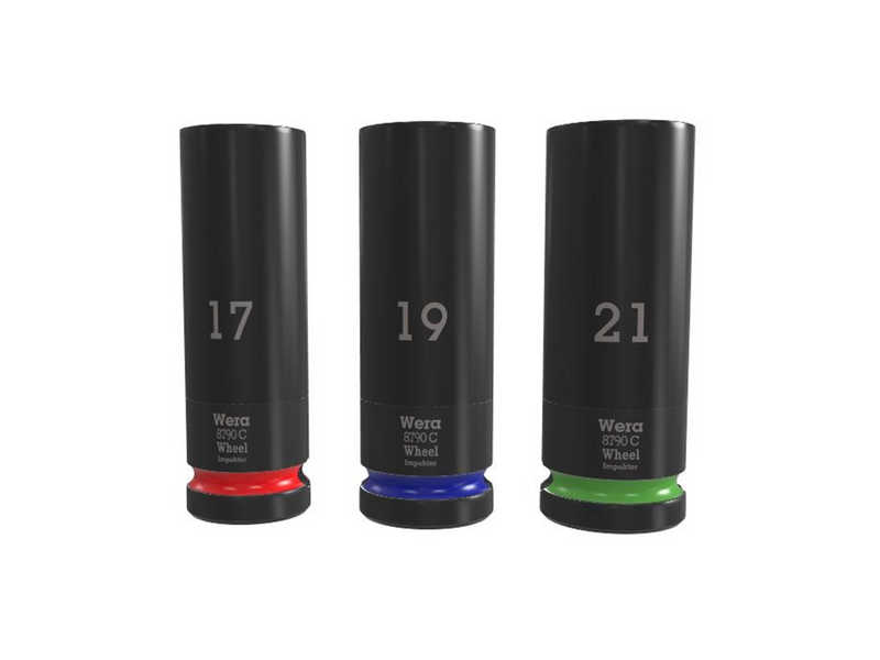 Wera Wheel Impaktor C Set 1 Socket set 1/2" drive 3 pieces