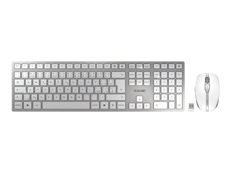 Cherry DW 9100 SLIM - Tastatur & Maus Set - Czechoslovakian - Weiss