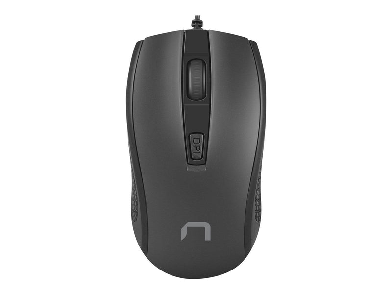 Natec Hoopoe 2 - mouse - USB 2.0 - black - Maus (Schwarz)