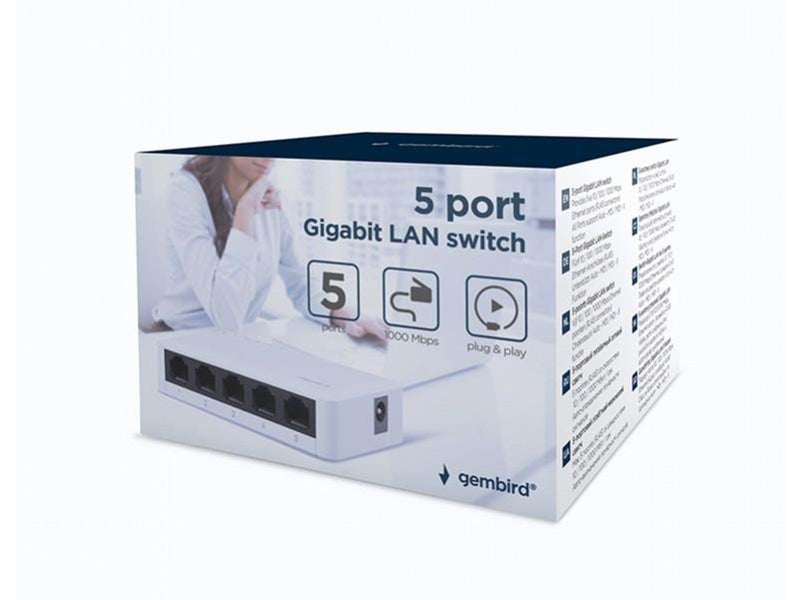 Gembird NSW-G5-01 5-port Gigabit LAN switch