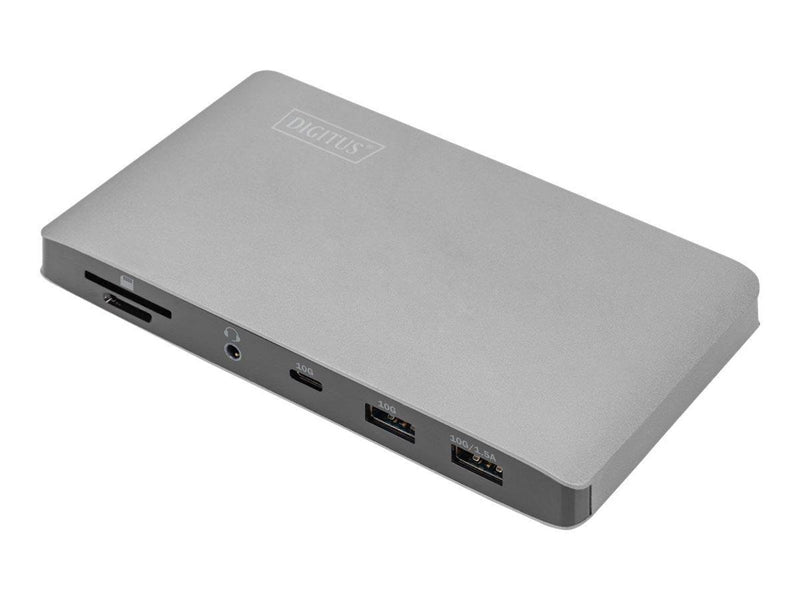 DIGITUS - docking station - USB-C 3.1 Gen 1 / Thunderbolt 3 - 2 x DP - GigE