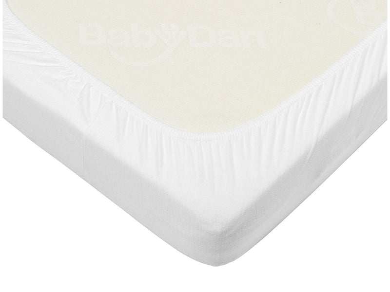 BabyDan Waterproof Fitted Sheet for Junior Bed Bedwetting Sheet White (70x160 cm)