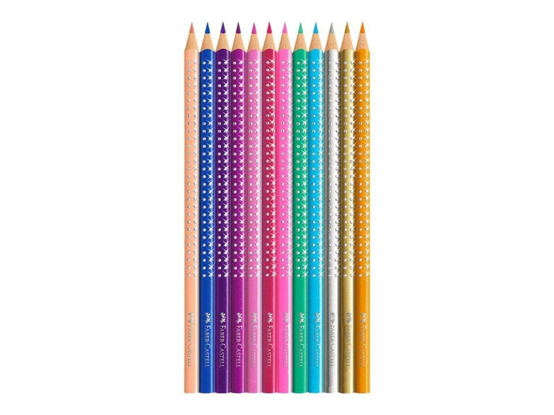 Faber Castell Sparkle colour pencil.12 pc in tin box