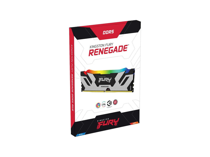 Kingston FURY Renegade RGB DDR5-6000 - 16GB - CL32 - Single Channel (1 pcs) - Intel XMP - Schwarz mit RGB