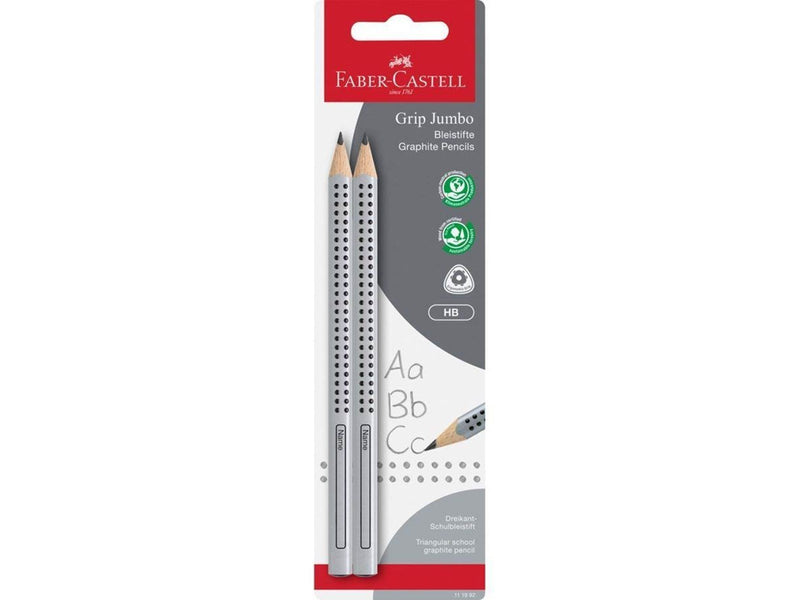 Faber Castell Jumbo Grip graphite pencil HB 2 pieces