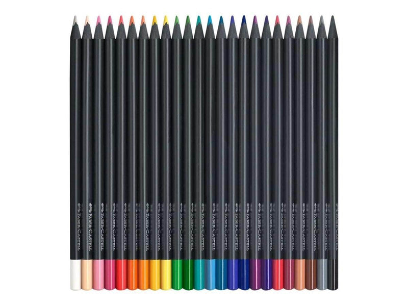 Faber Castell Black Edition - coloured pencil - assorted brilliant colours (pack of 24)