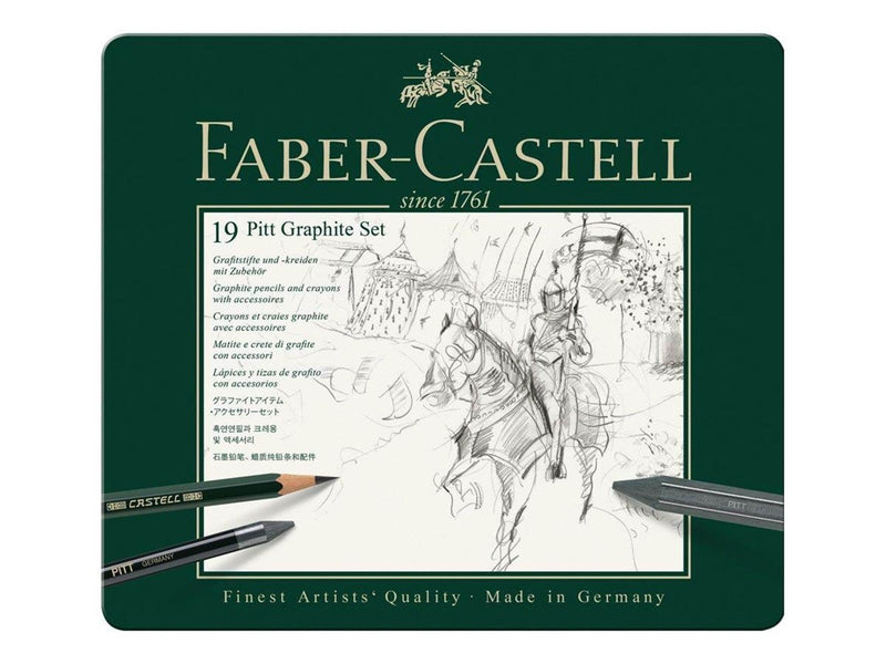 Faber Castell Set Pitt Graphite tin of 19