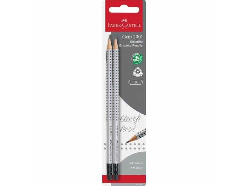 Faber Castell Pencil Grip 2001 with eraser 2 pcs