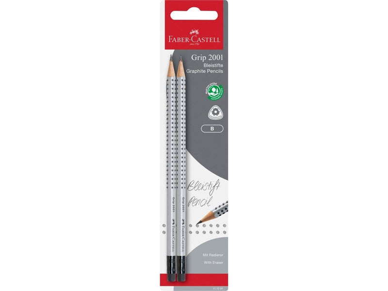 Faber Castell Pencil Grip 2001 with eraser 2 pcs