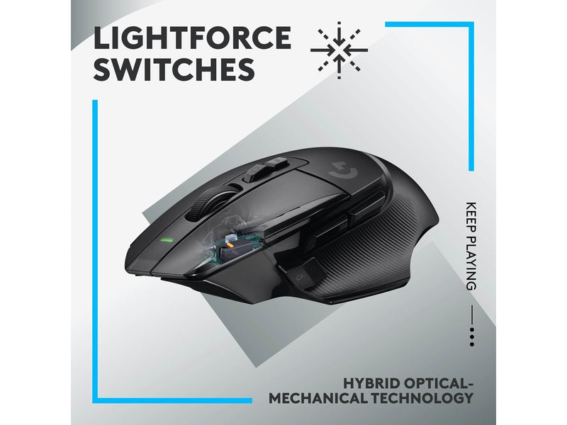 Logitech G502 X LIGHTSPEED Wireless - Gaming Maus (Schwarz)