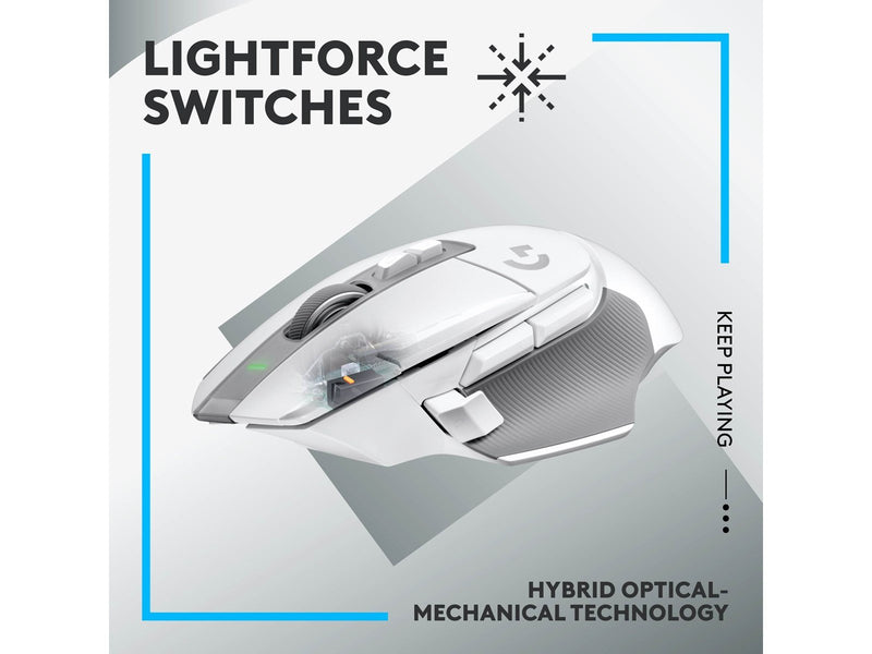 Logitech G502 X LIGHTSPEED Wireless - Gaming Maus (Weiß)