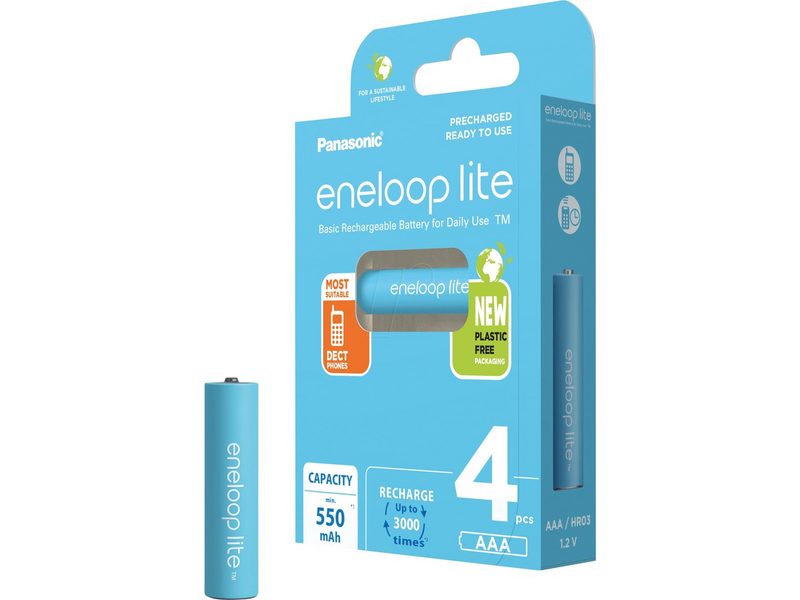Panasonic eneloop lite BK-4LCCE/4BE battery - 4 x AAA - NiMH