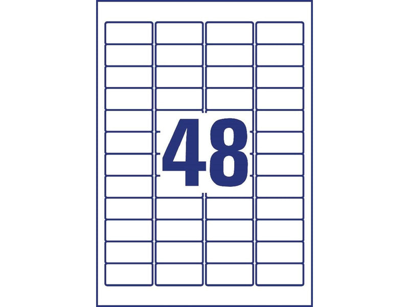 Avery Heavy duty labels removable white suitable for in- and outdoor use (-20oC to +80oC)
