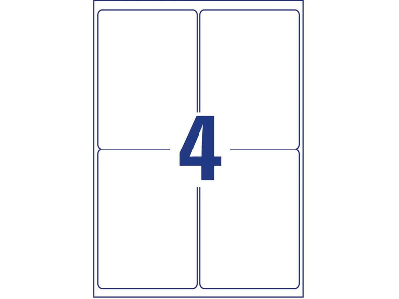 Avery Shipping Labels with BlockOut™ 4 labels/sheet