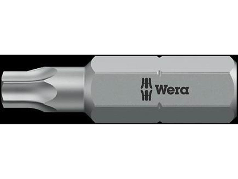 Wera 867/1 IPR TORX PLUS® bits with bore hole. 25 IPR x 25mm
