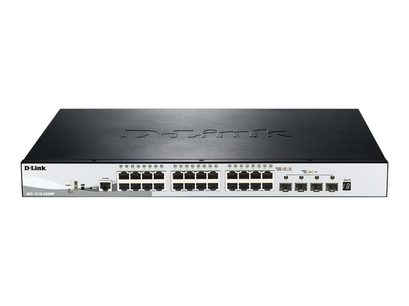 D-Link SmartPro DGS-1510-28XMP - switch - 28 ports - Managed - rack-mountable