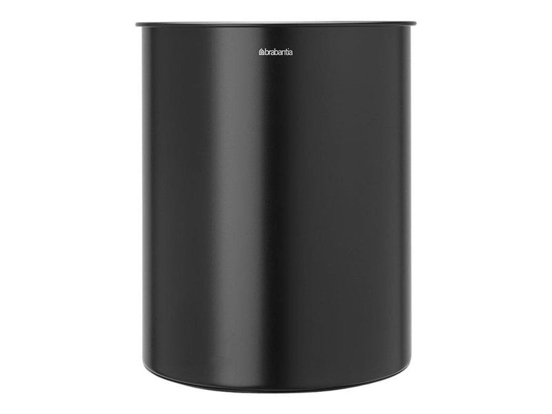 brabantia - waste basket - 15 L - steel chromed PVC - matte black
