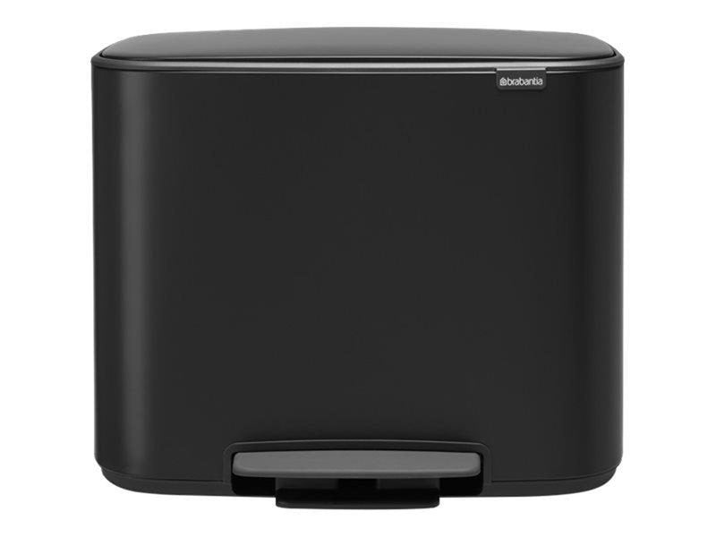brabantia Bo Brabantia 11L + 23L Bo Pedal Bin - Matt Black
