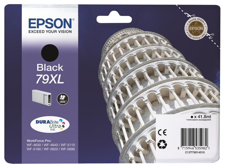 Epson Original 79XL Druckerpatrone schwarz 2.600 Seiten 41,8ml (C13T79014010)