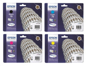 Epson Original 79 Druckerpatronen 4er-Set schwarz, cyan, magenta, gelb (OPC13T79114010)