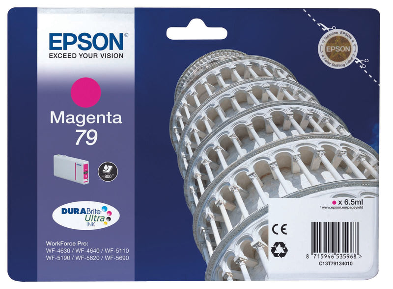 Epson Original 79 Druckerpatrone magenta 800 Seiten 6,5ml (C13T79134010)