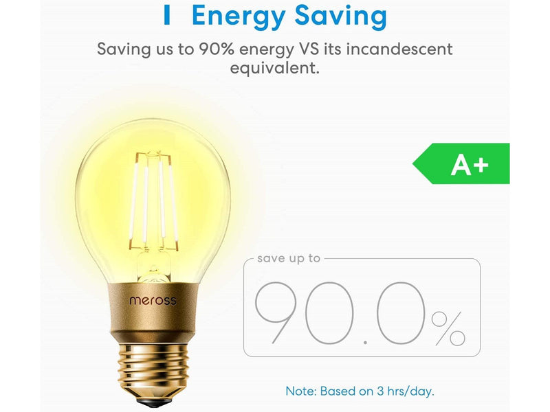 Meross Smart Wi-Fi LED Bulb with Dimmable Light