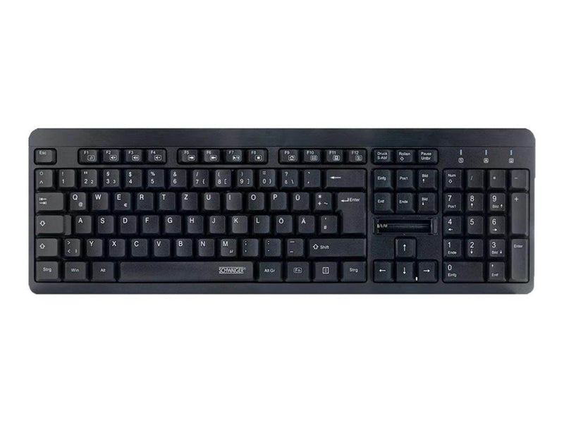Schwaiger - keyboard - QWERTZ - German - black - Tastaturen - Deutsch - Schwarz