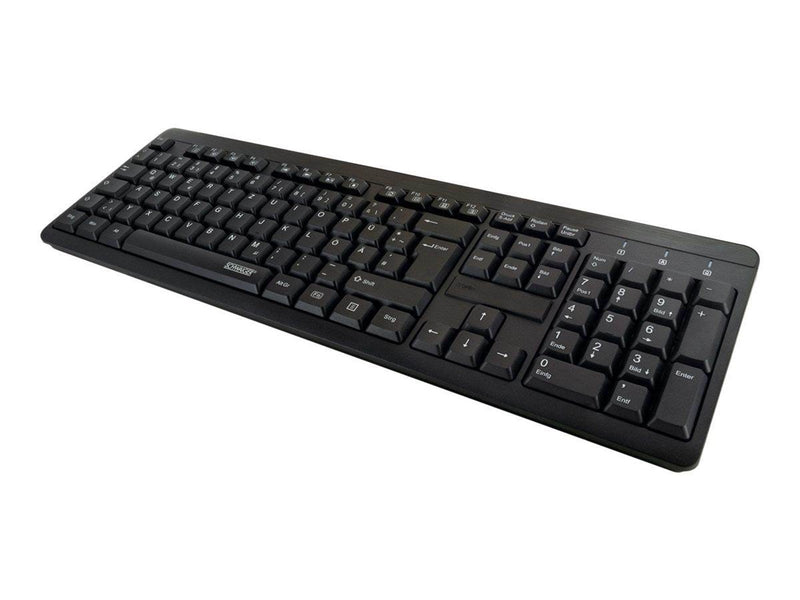 Schwaiger - keyboard - QWERTZ - German - black - Tastaturen - Deutsch - Schwarz