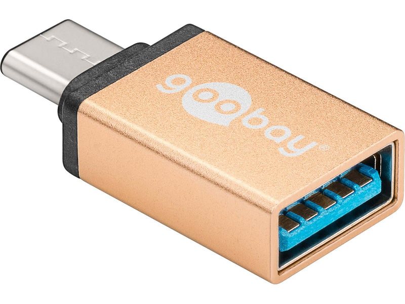 Pro USB 3.1 C - USB 3 A adapter - Gold