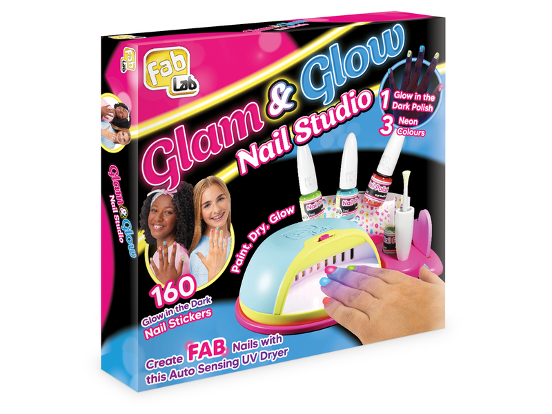 Fab Lab Glow In The Dark Nail Studio.