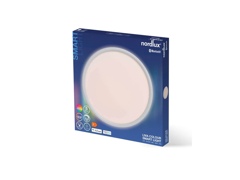 Nordlux Liva Smart Color Deckenleuchte Weiss