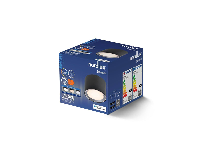 Nordlux Landon Smart Deckenleuchte Schwarz