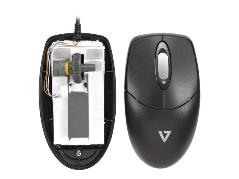 V7 CKU700DE - keyboard and mouse set - QWERTZ - German - black - Tastatur & Maus Set - Deutsch - Schwarz