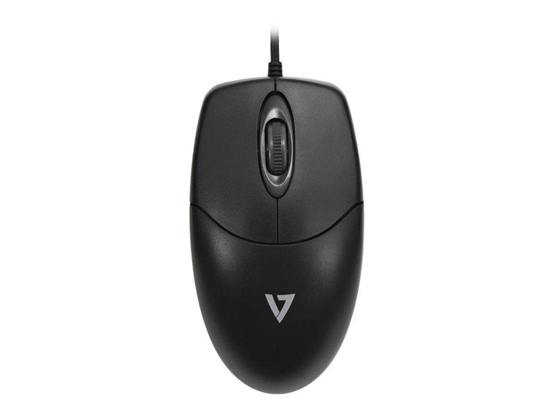 V7 CKU700DE - keyboard and mouse set - QWERTZ - German - black - Tastatur & Maus Set - Deutsch - Schwarz